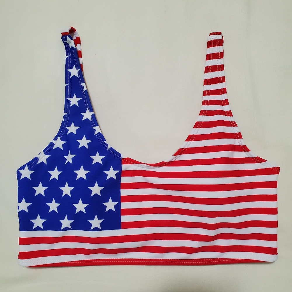 American Flag Bikini Top